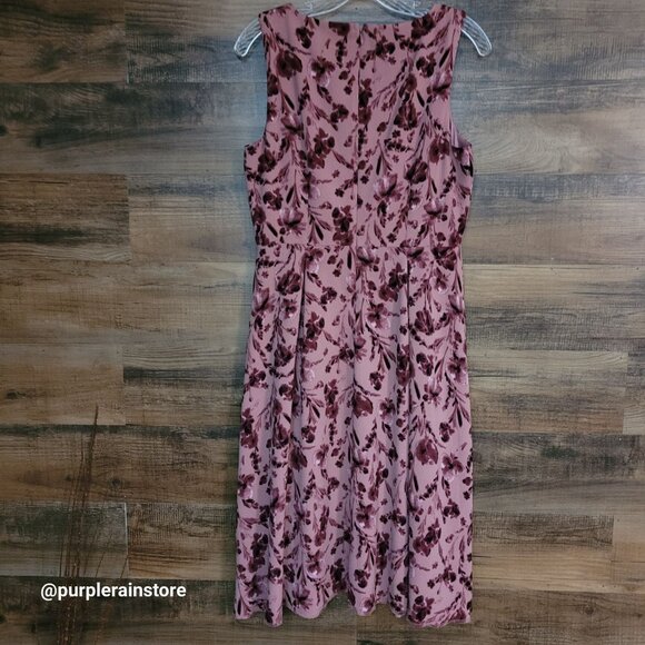 ELLE Floral Fit & Flare Dress M Coquette Ethereal Fairycore Gardencore Country - Picture 3 of 9